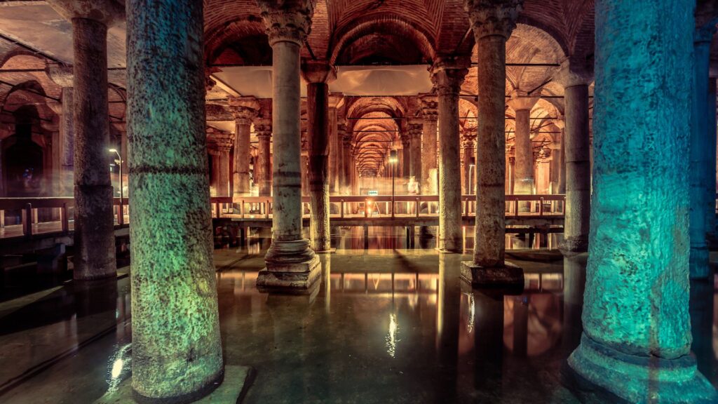 Inside the Basilica Cistern