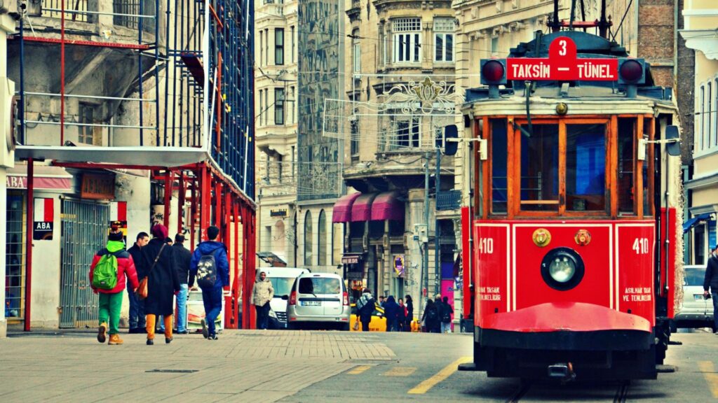 Taksim tramway - Istanbul old-school tramways