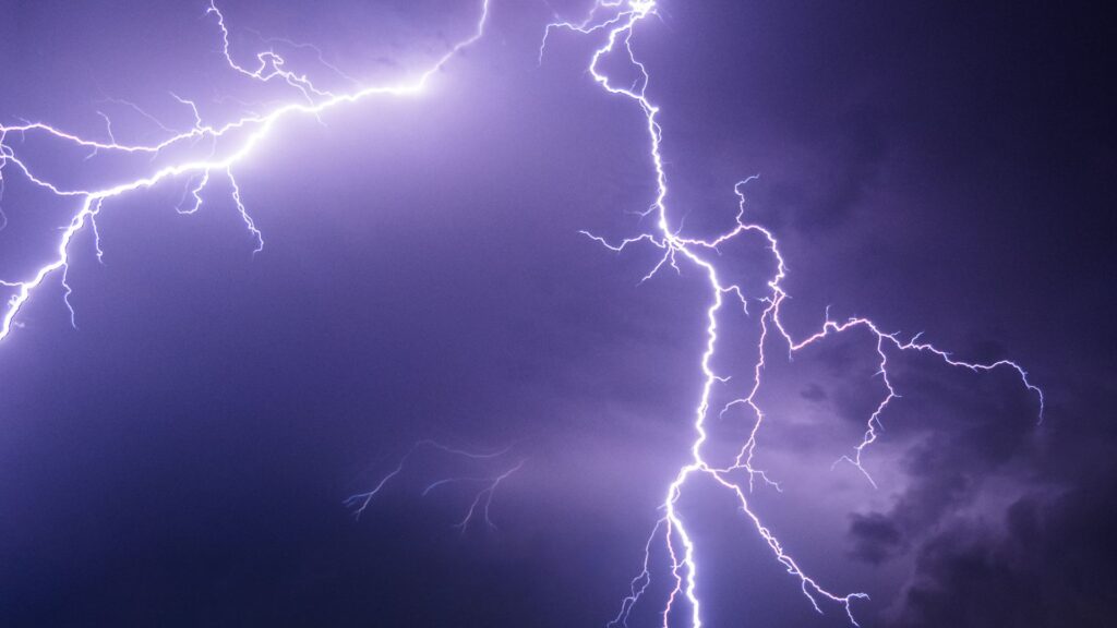 Thunderstorms are pretty when seen from a shelter location