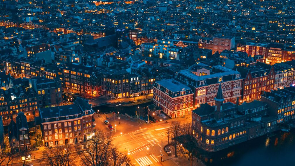 Amsterdam at night