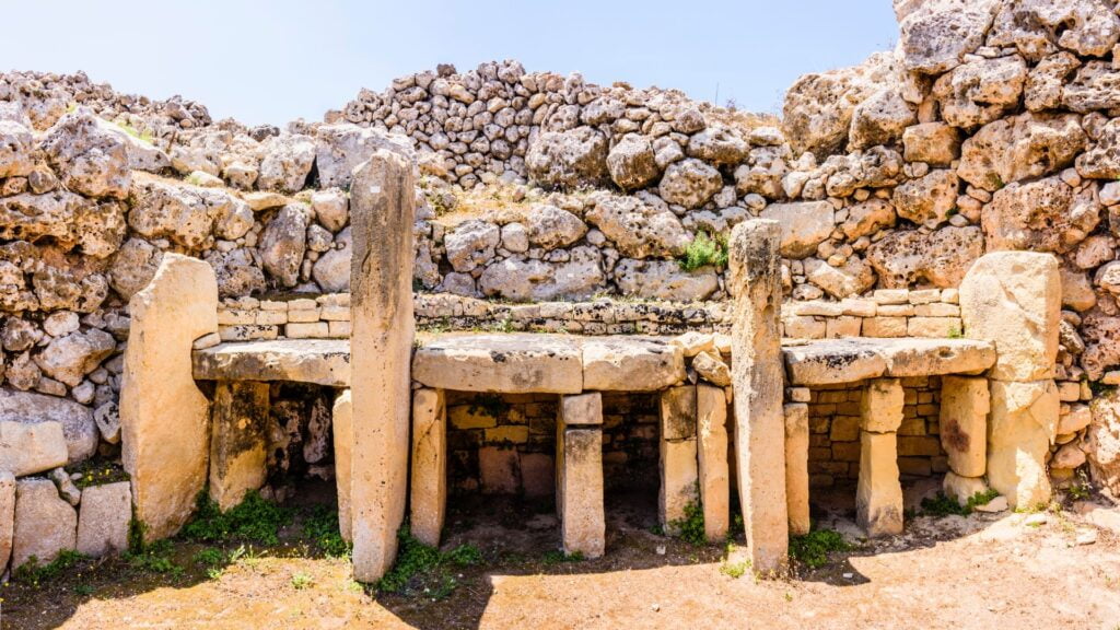 Ggantjca neolithic temple, Gozo, Malta