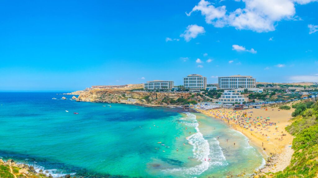 Golden Bay Beach - Arguably the best beach in Malta