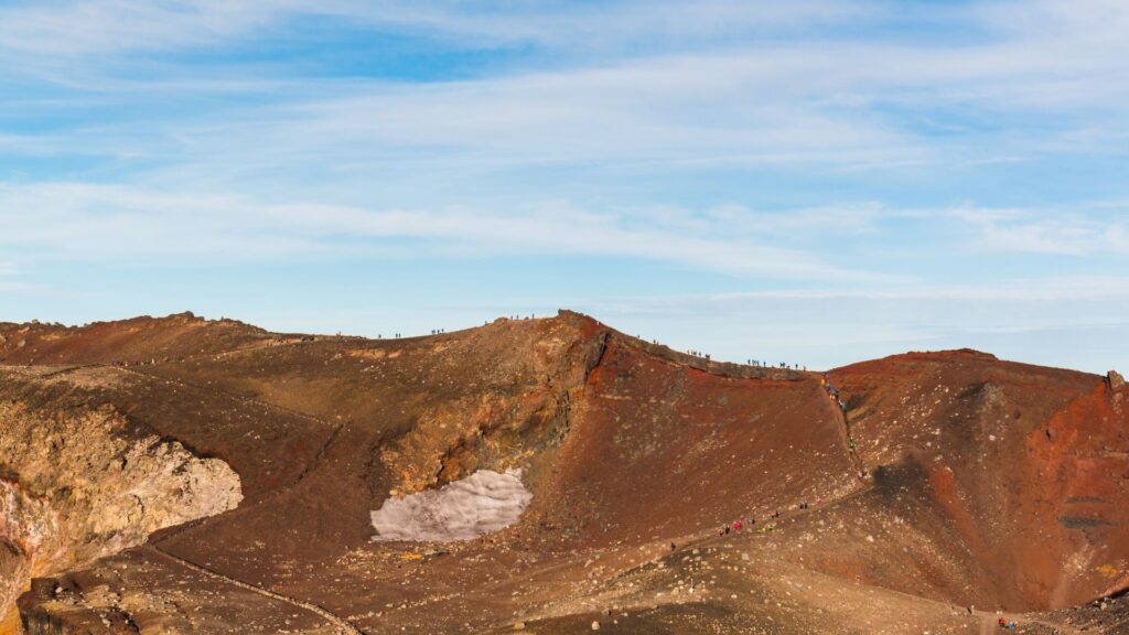 Mount Fuji crater