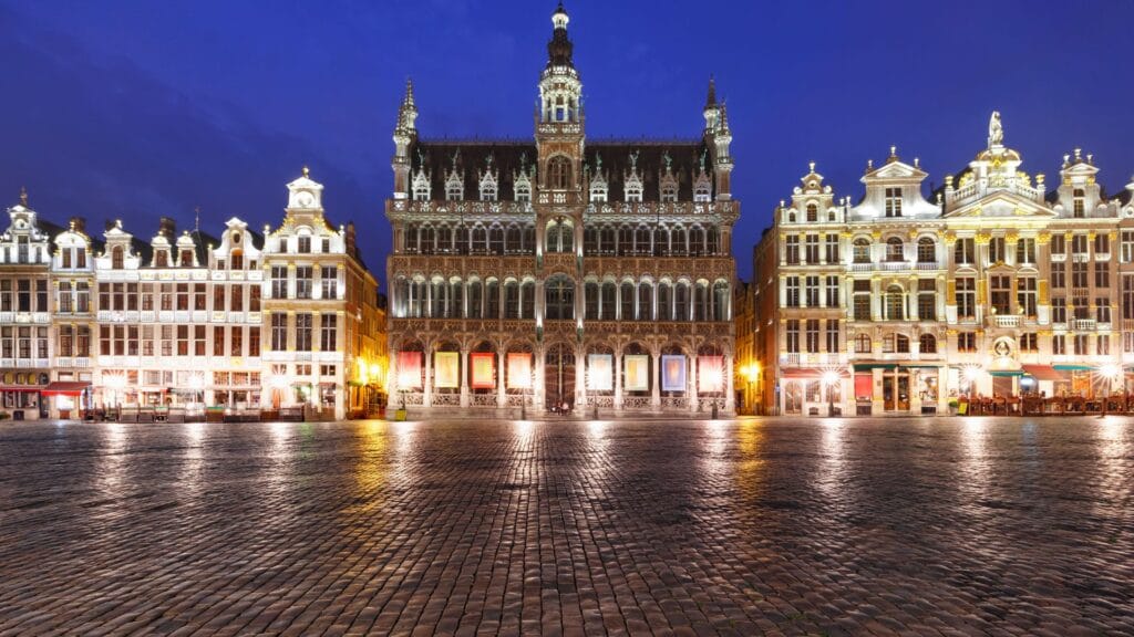 Brussels at night
