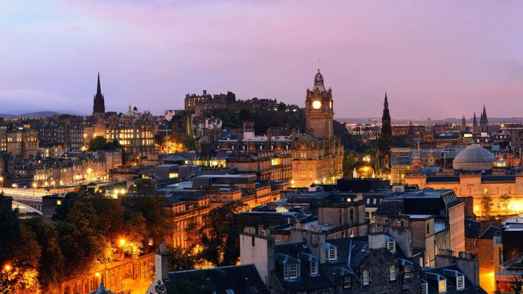 Edinburgh in the evening